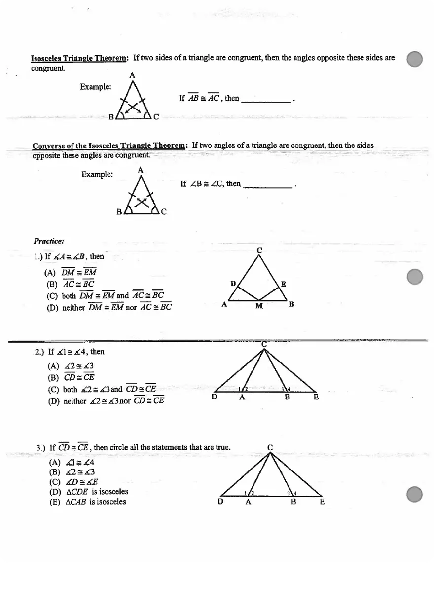 Unit 4.7 Congruent Triangles - Page 2