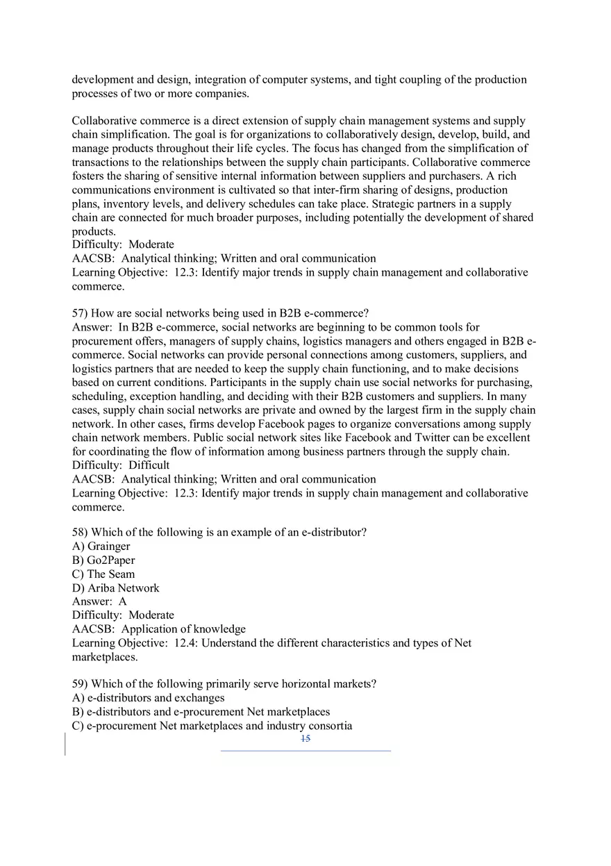 Chapter 12 B2B E-commerce Supply Chain Management and Collaborative Commerce - Page 7