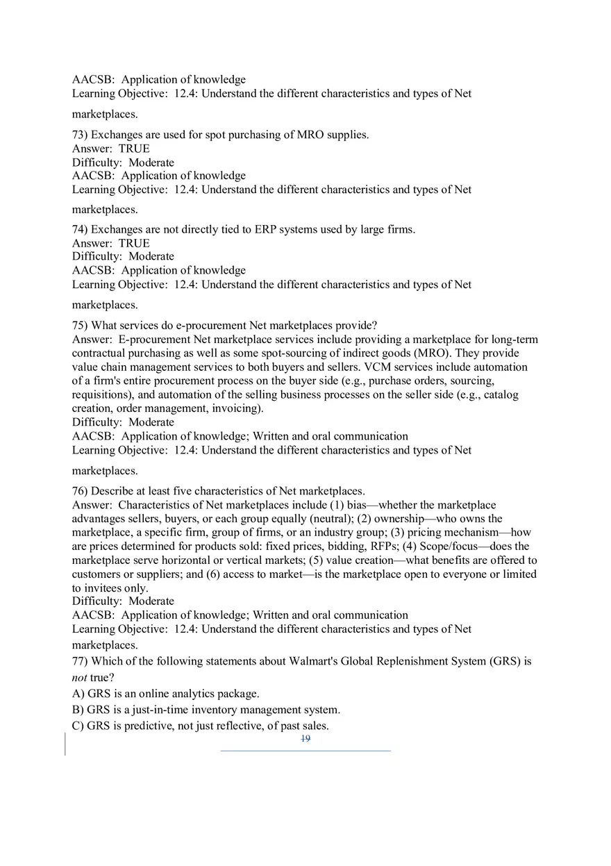 Chapter 12 B2B E-commerce Supply Chain Management and Collaborative Commerce - Page 11