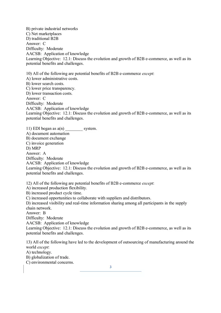 Chapter 12 B2B E-commerce Supply Chain Management and Collaborative Commerce - Page 13