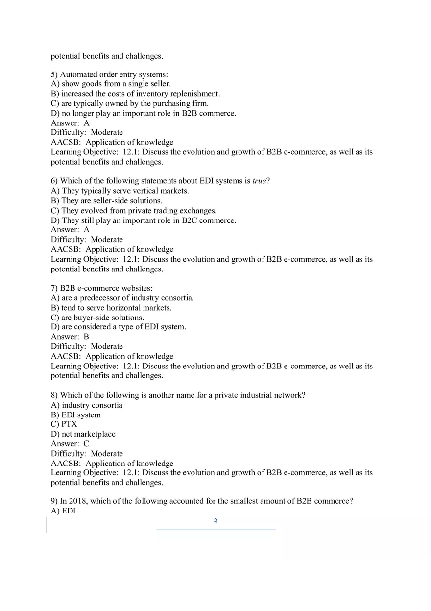 Chapter 12 B2B E-commerce Supply Chain Management and Collaborative Commerce - Page 2