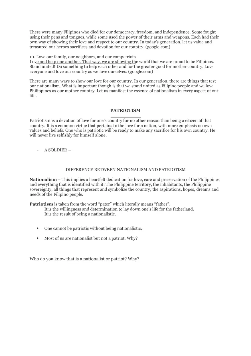 Nationalism and Patriotism - Page 2