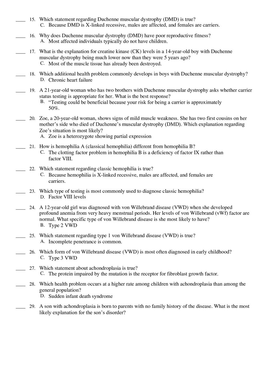 Chapter 11 Common Childhood-Onset Genetic Disorders - Page 2