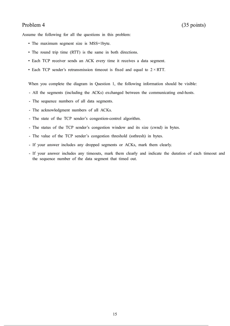 Computer Networks - Final Exam - Page 7