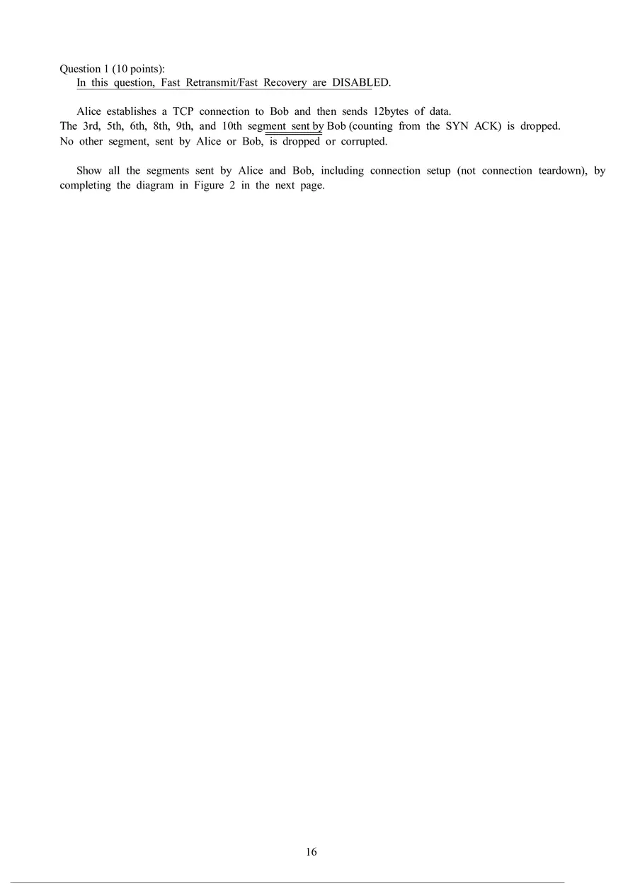 Computer Networks - Final Exam - Page 8