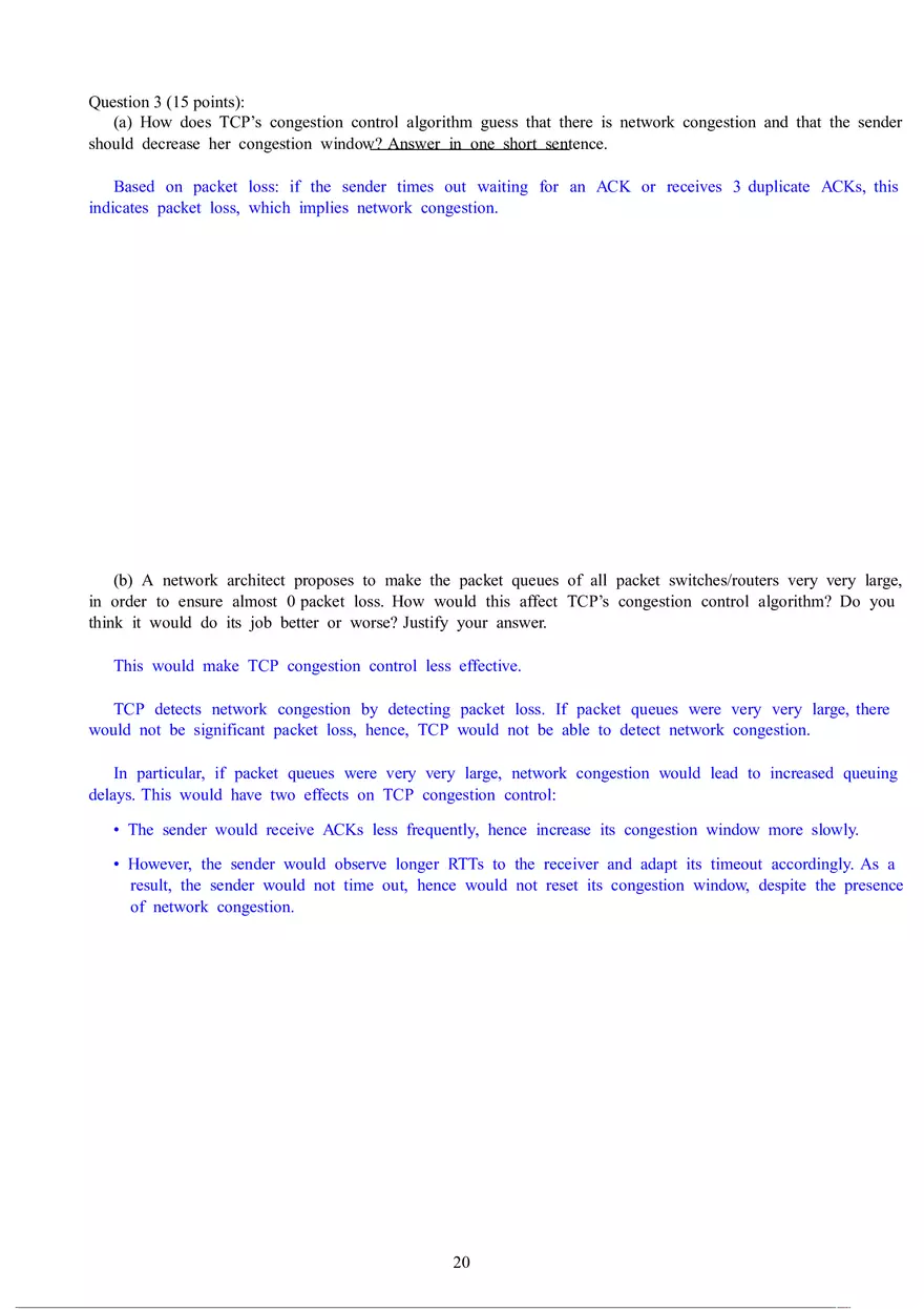 Computer Networks - Final Exam - Page 12