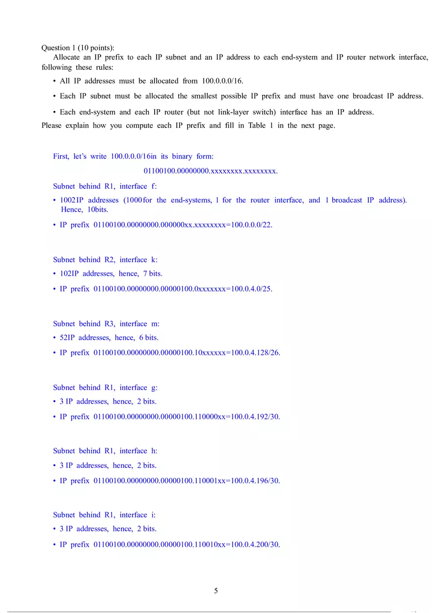 Computer Networks - Final Exam - Page 17
