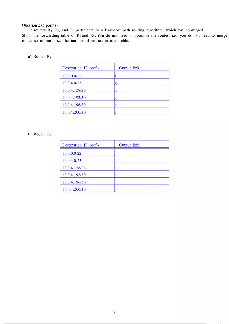 Computer Networks - Final Exam - Page 19
