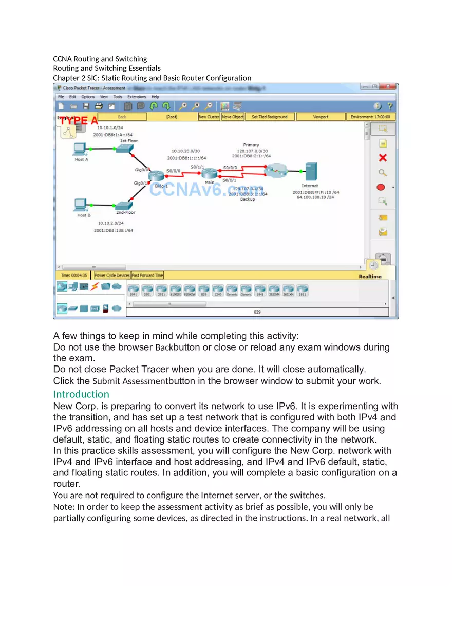 Static Routing and Basic Router Configuration - Page 1