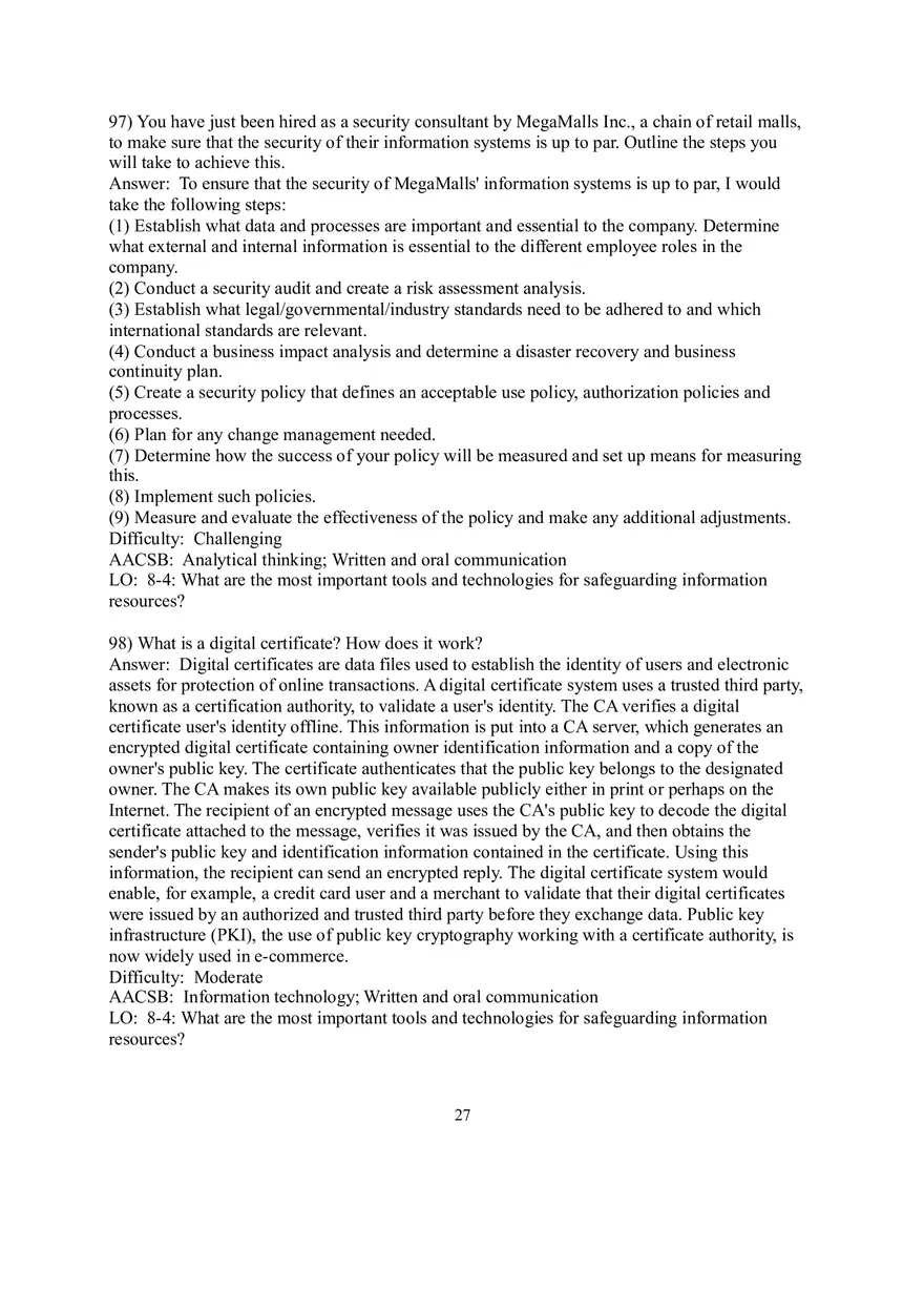 Chapter 8 Securing Information Systems - Page 20