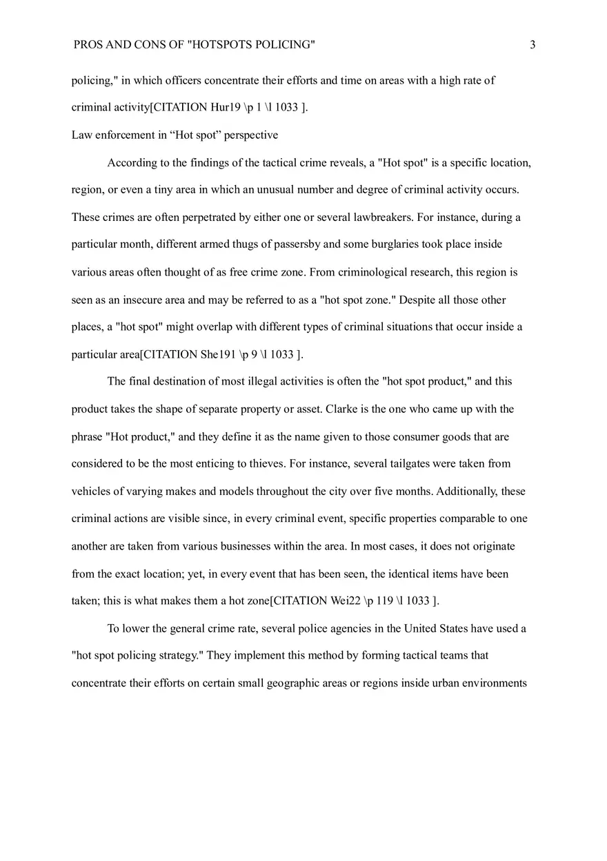 Pros and Cons of “Hot Spots” Policing - Page 3