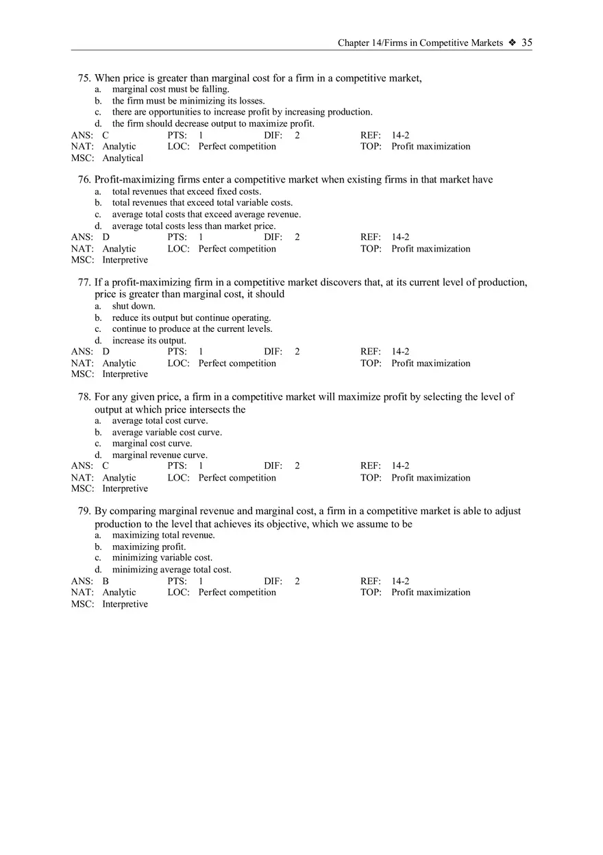 Profit Maximization and the Competitive Firm's Supply Curve 2 - Page 8