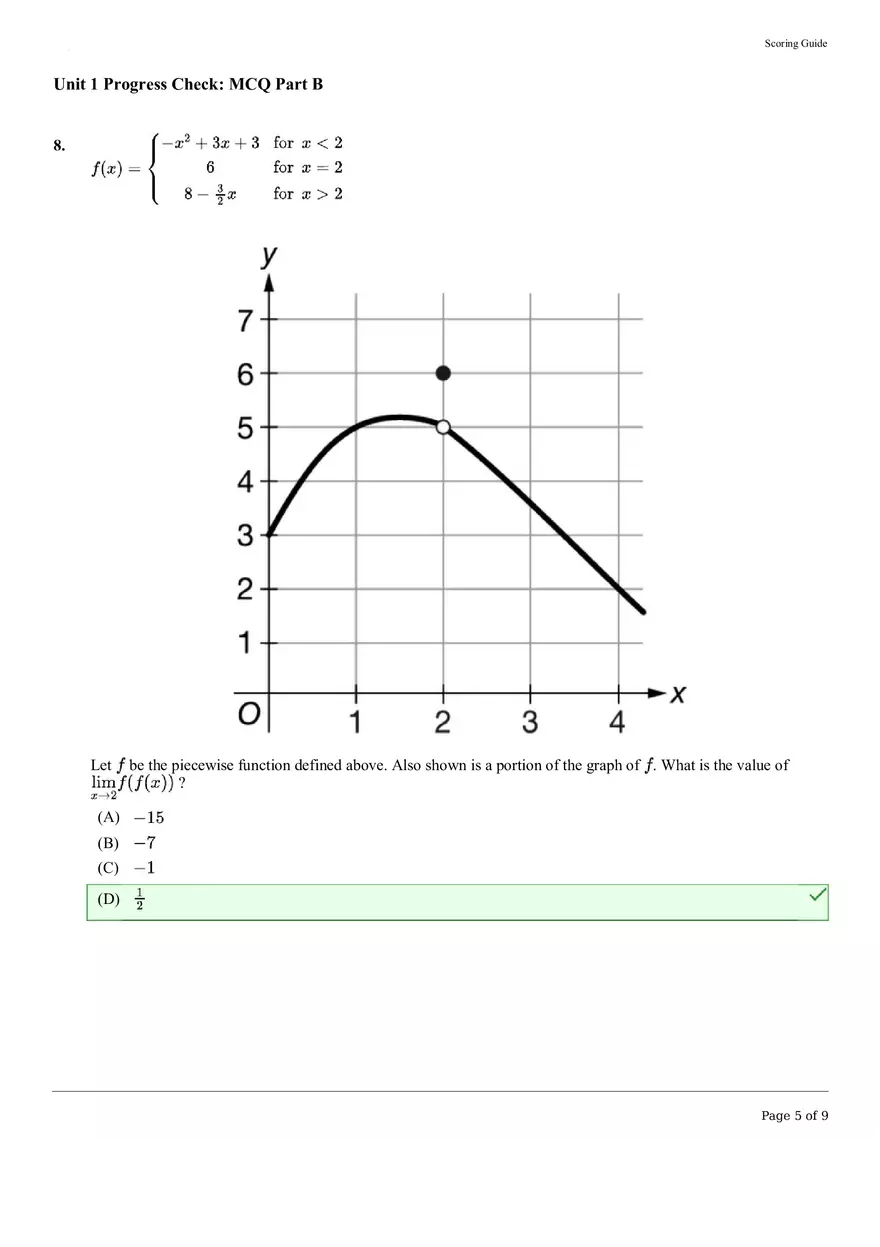 Calculus Classroom Answers Part B - Page 5