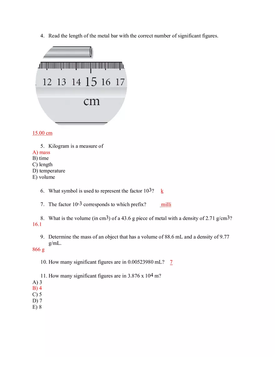Read the Water Level with the Correct Number of Significant Figures - Page 2