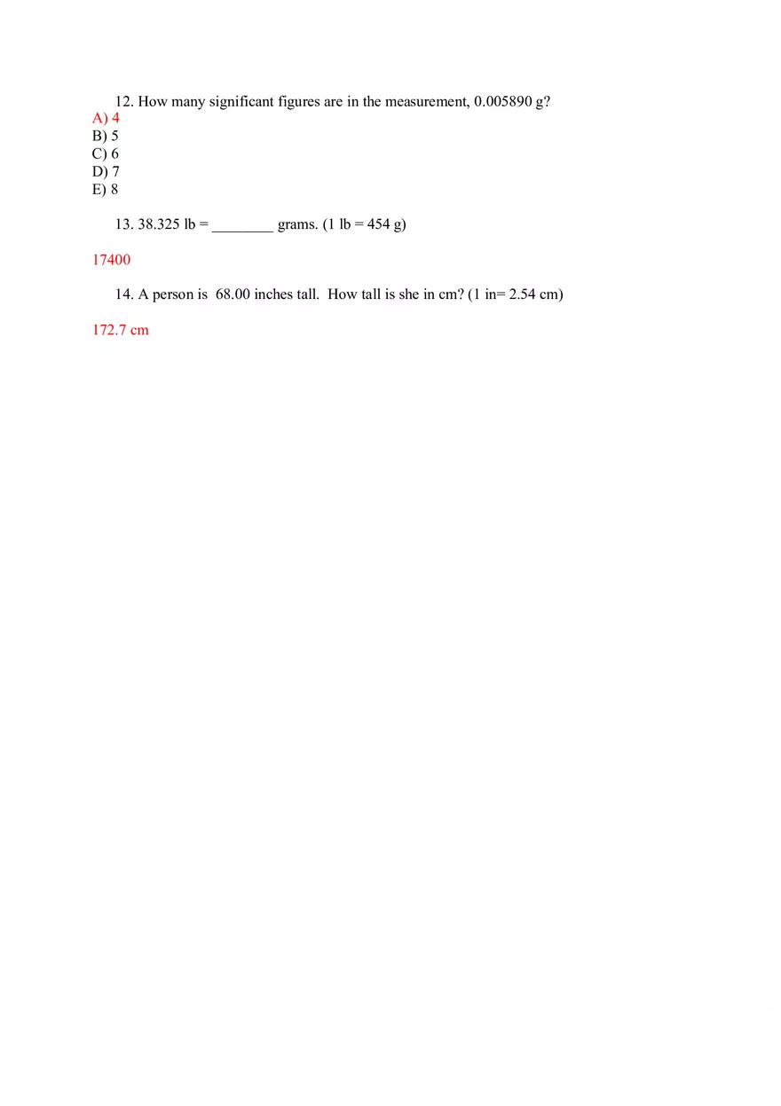 Read the Water Level with the Correct Number of Significant Figures - Page 3