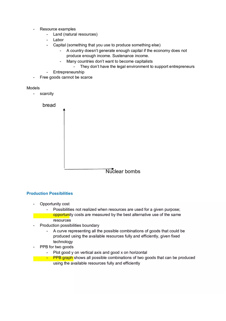 What Economics is About - Final Exam Study Guide - Page 10