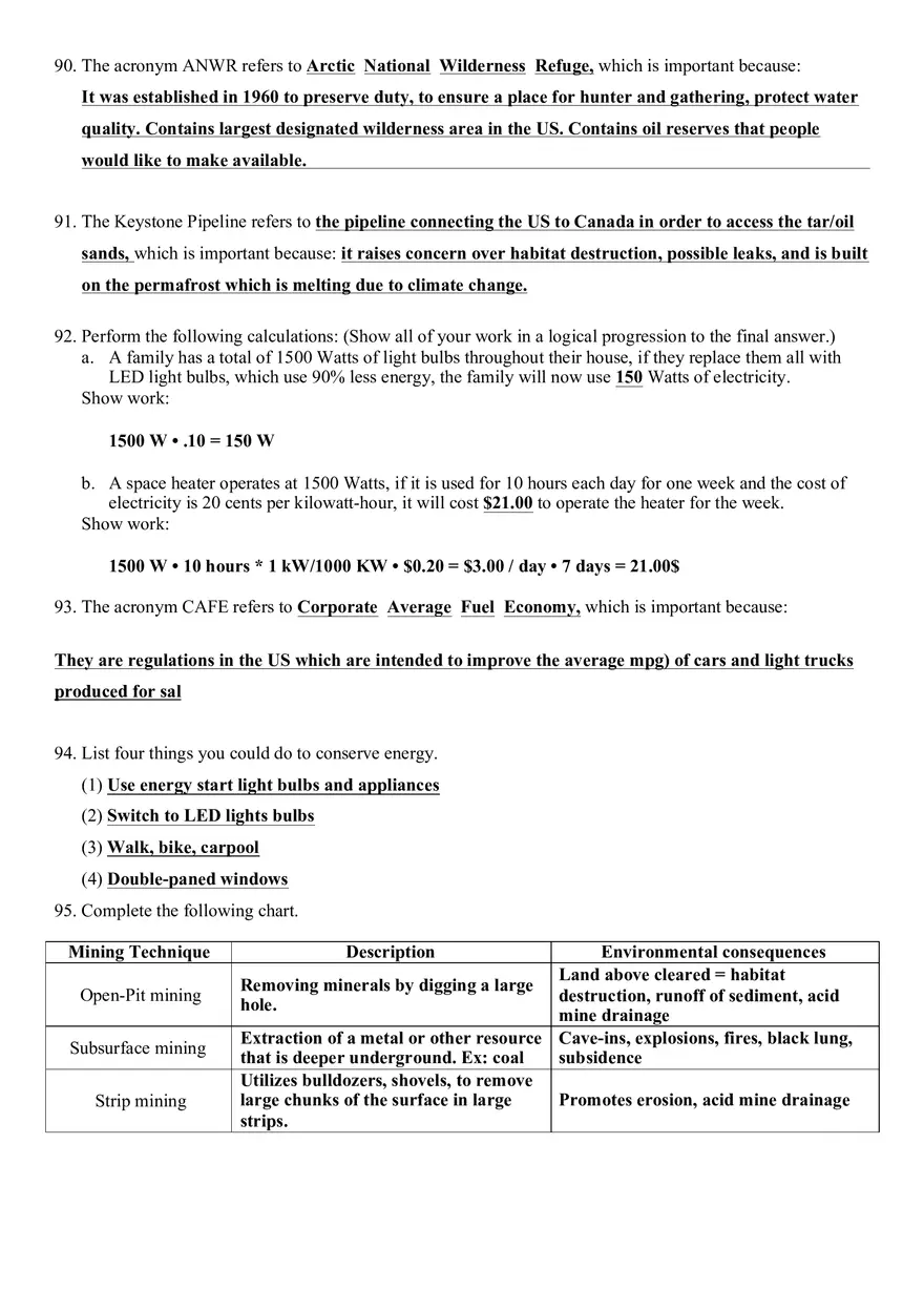 APES Review Packet - Page 9
