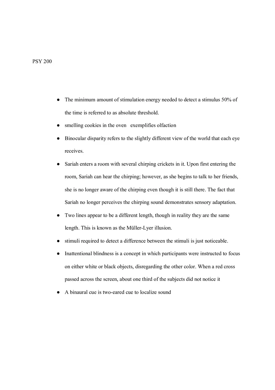 Psychology Notes - Page 1