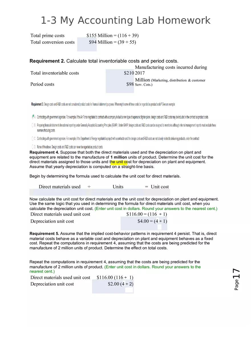 My Accounting Lab Homework - Page 9