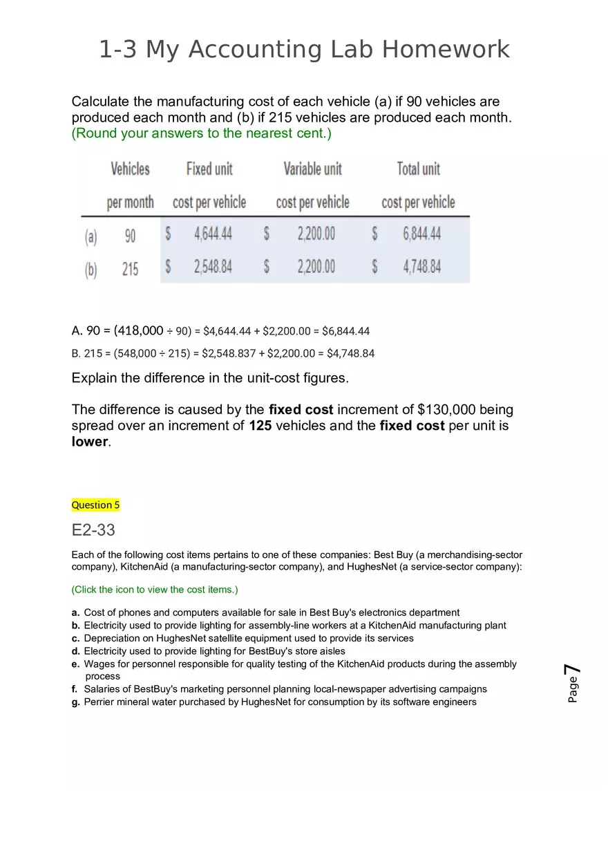 My Accounting Lab Homework - Page 15
