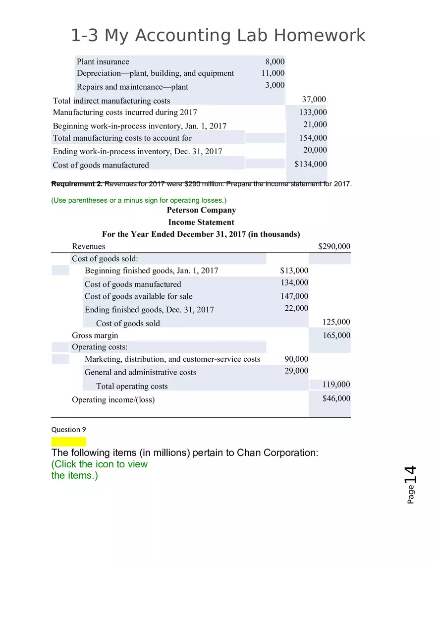 My Accounting Lab Homework - Page 6