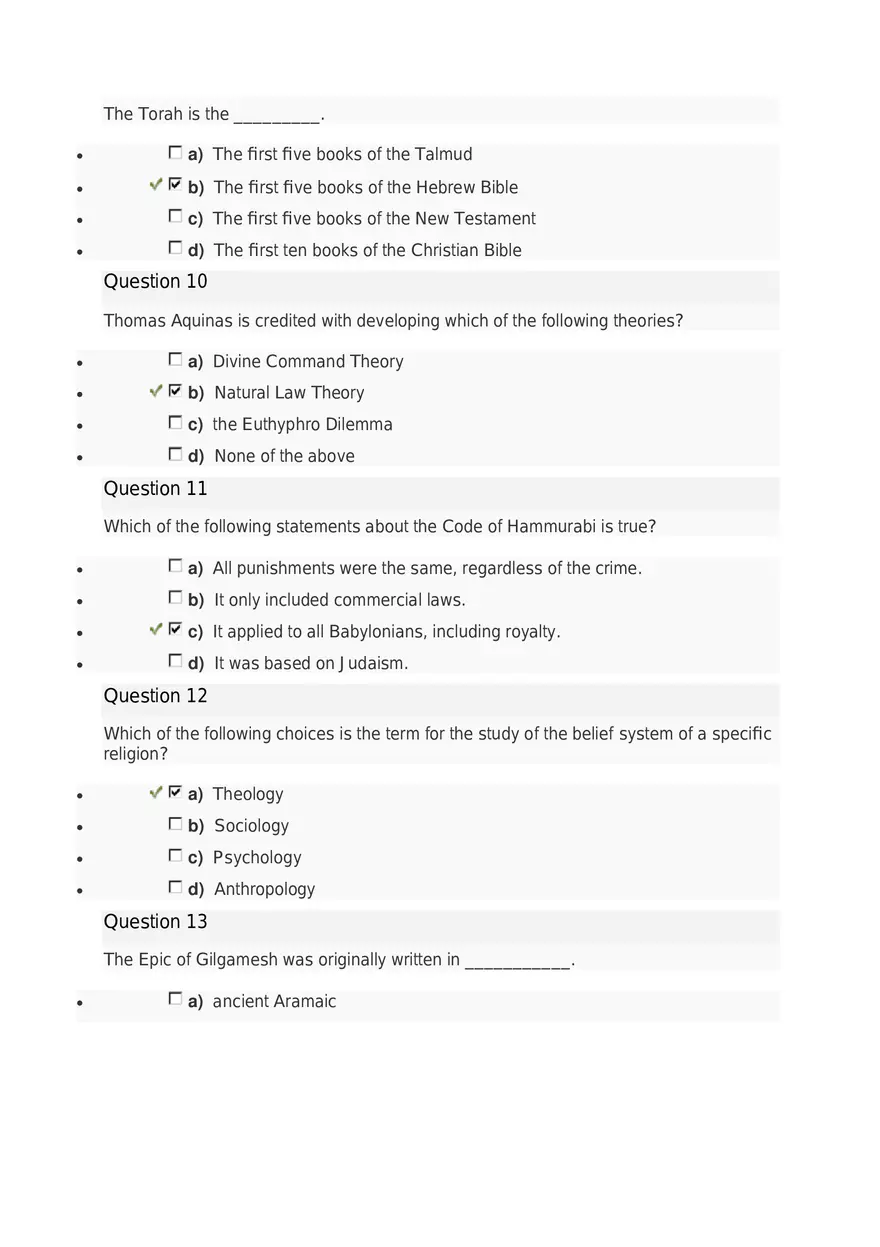 Introduction to World Religions 1.31 1-2 Module Quiz - Page 3