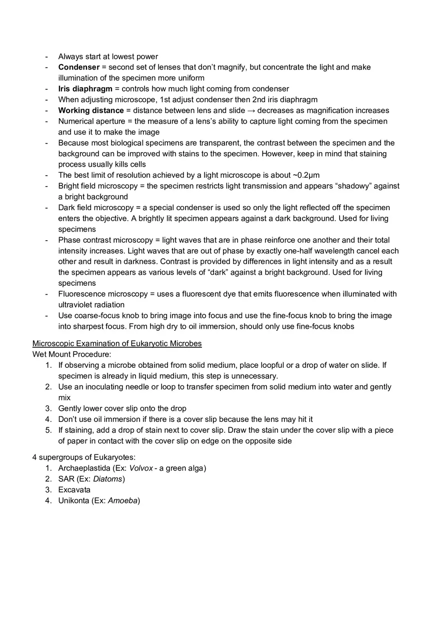 Microbiology Laboratory Exam - Page 7