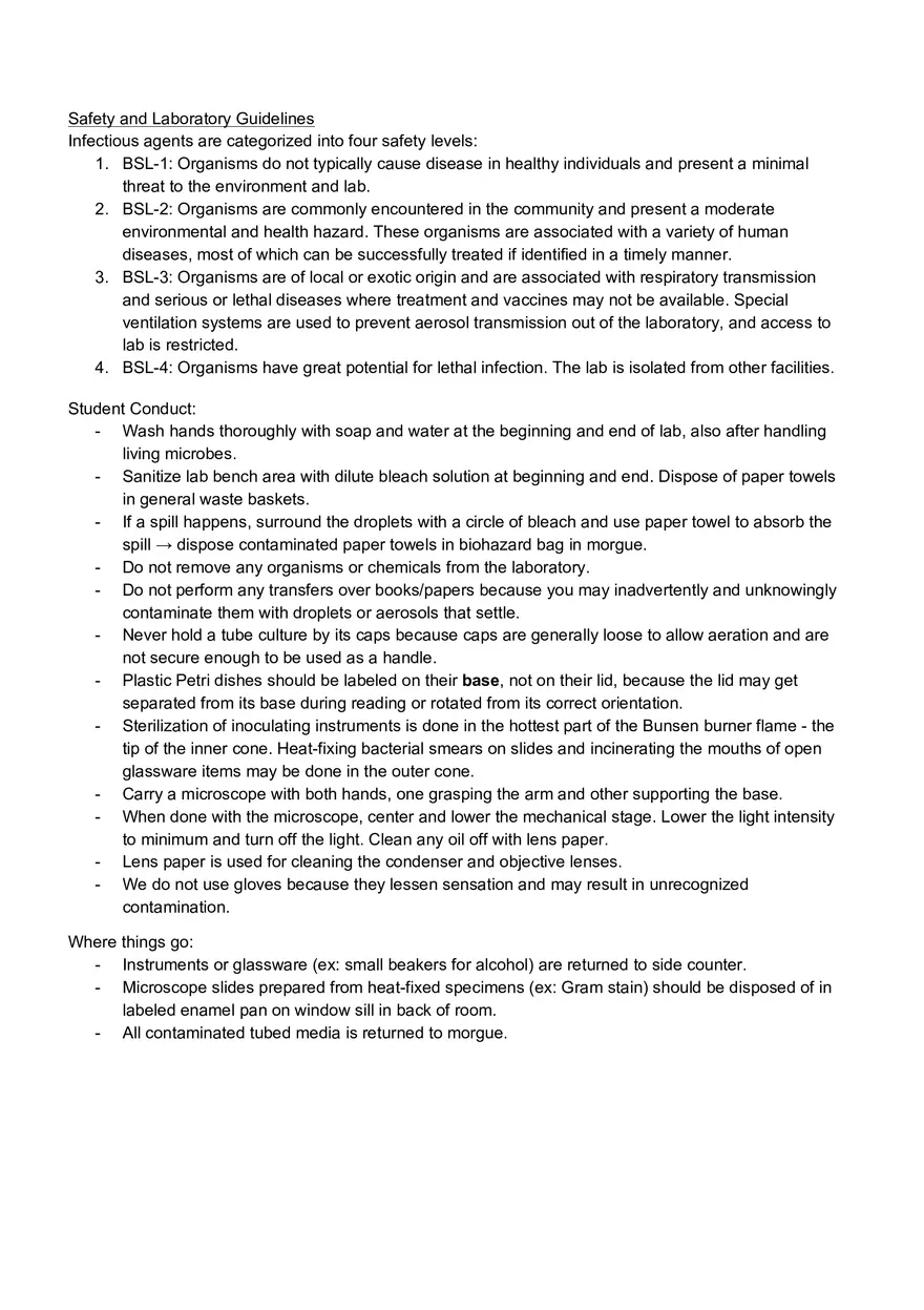 Microbiology Laboratory Exam - Page 1