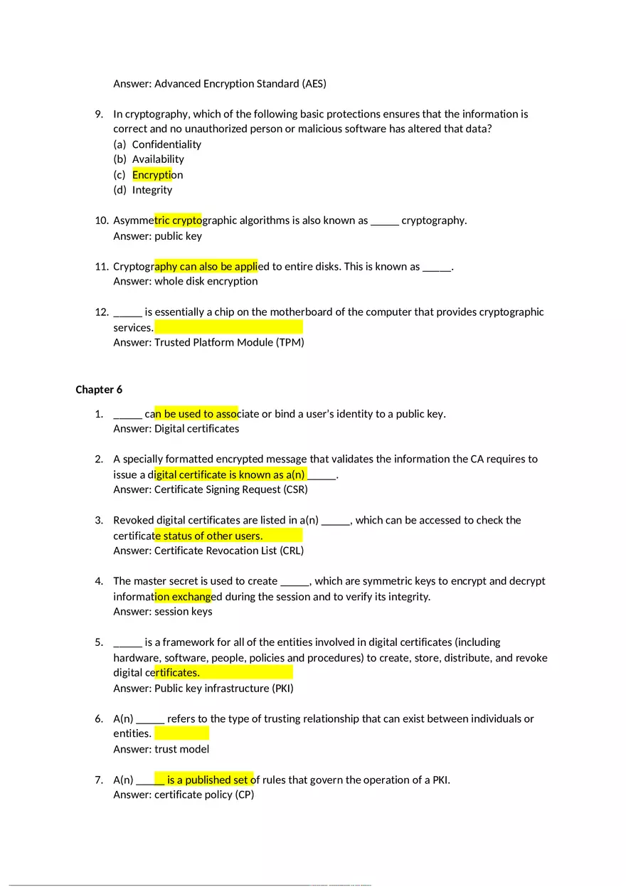 Information Security Quiz - Page 5
