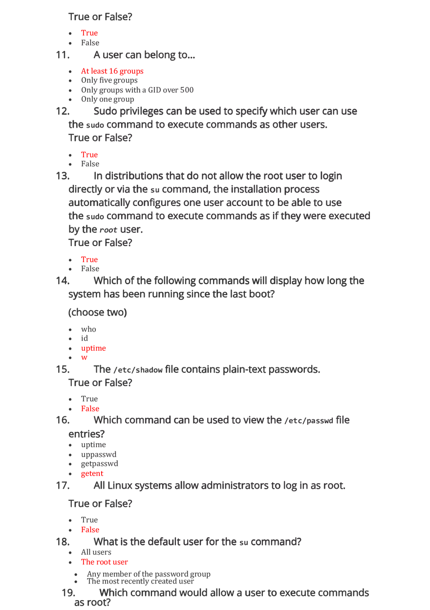 Linux Essentials 2.0 Chapter 15 Exam Answers - Page 2
