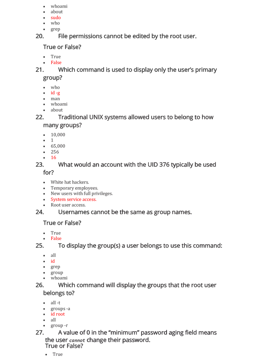 Linux Essentials 2.0 Chapter 15 Exam Answers - Page 3