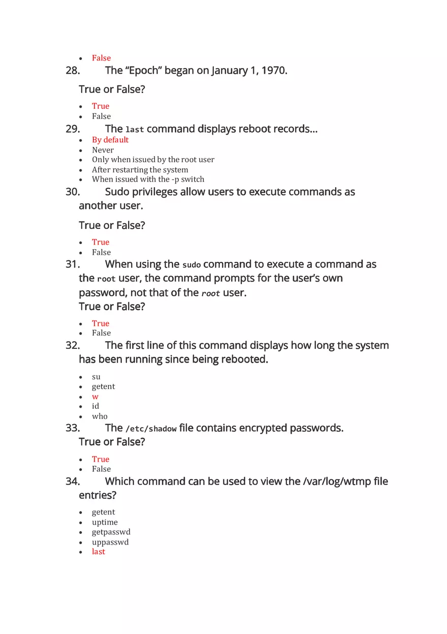 Linux Essentials 2.0 Chapter 15 Exam Answers - Page 4