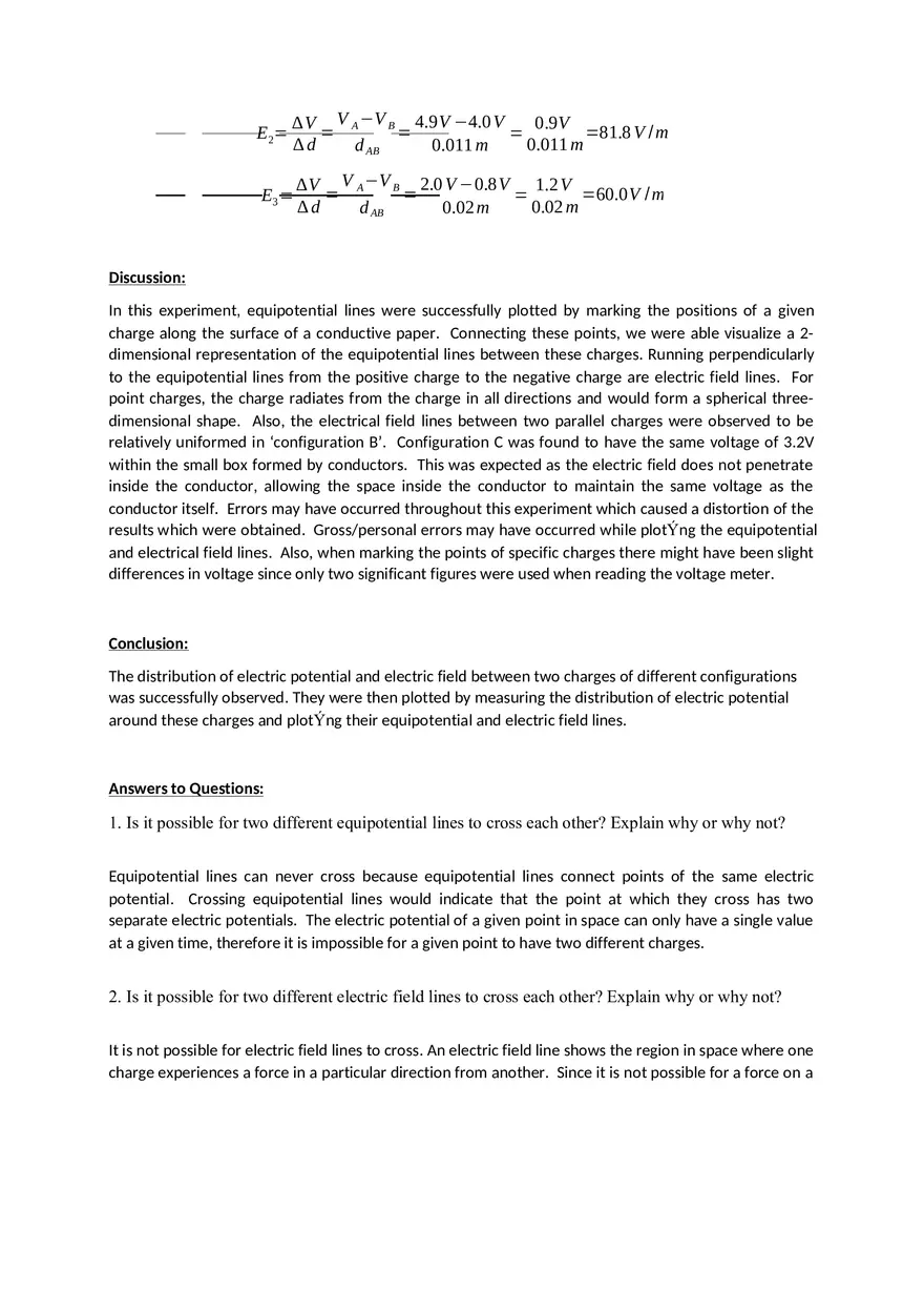 Equipotential and Electric Field Lines - Page 4