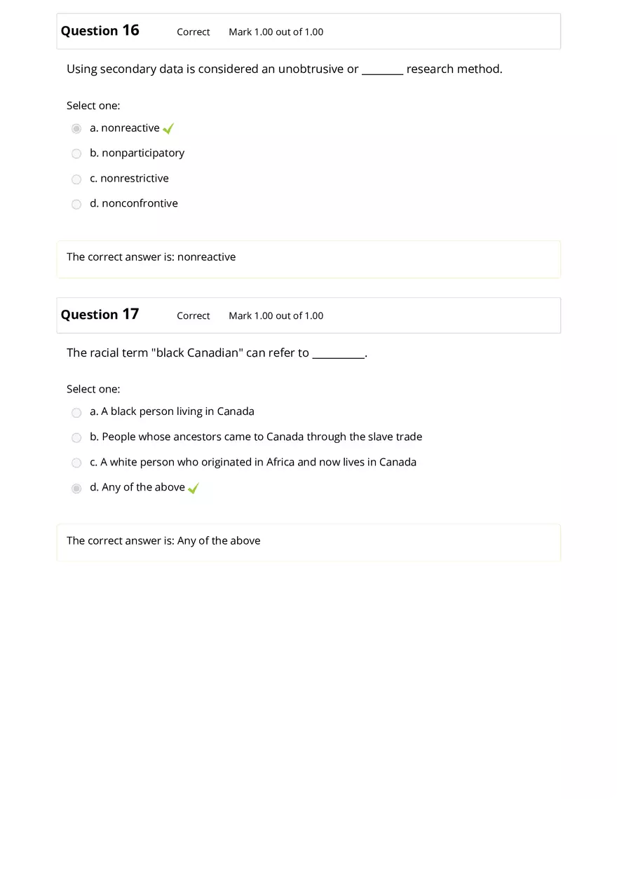 Sociology Review Quiz Part 1 - Page 9