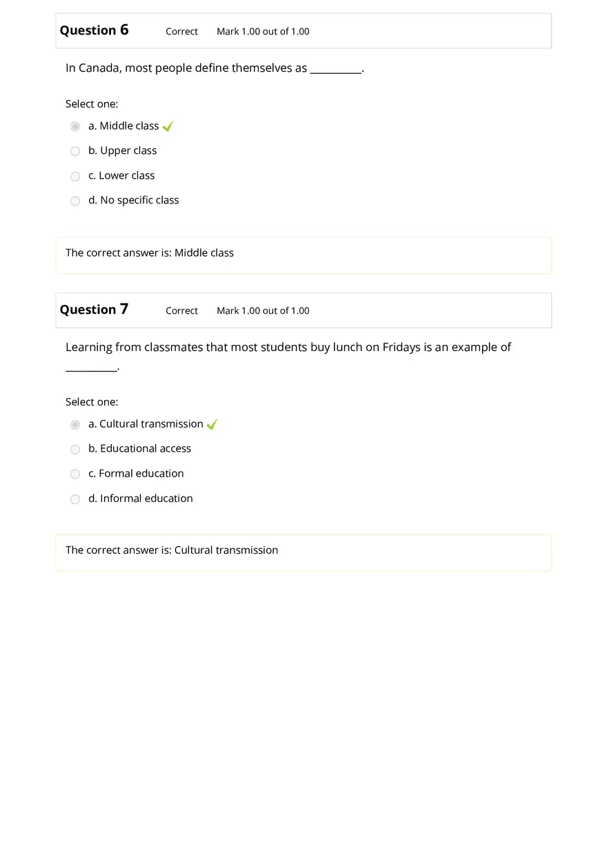 Sociology Review Quiz Part 1 - Page 4