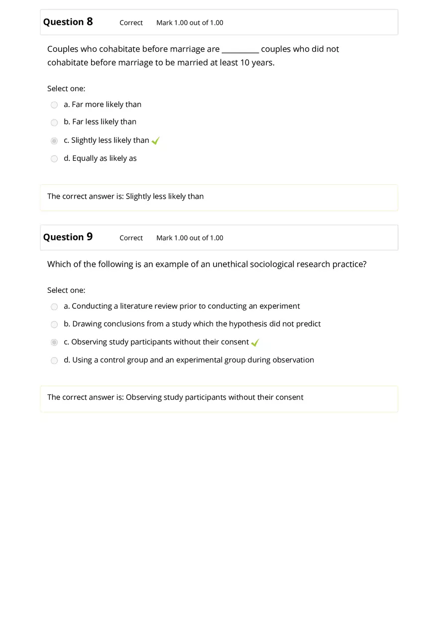Sociology Review Quiz Part 1 - Page 5