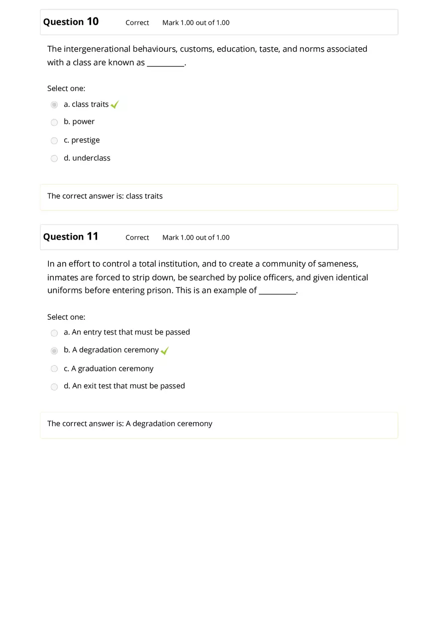 Sociology Review Quiz Part 1 - Page 6