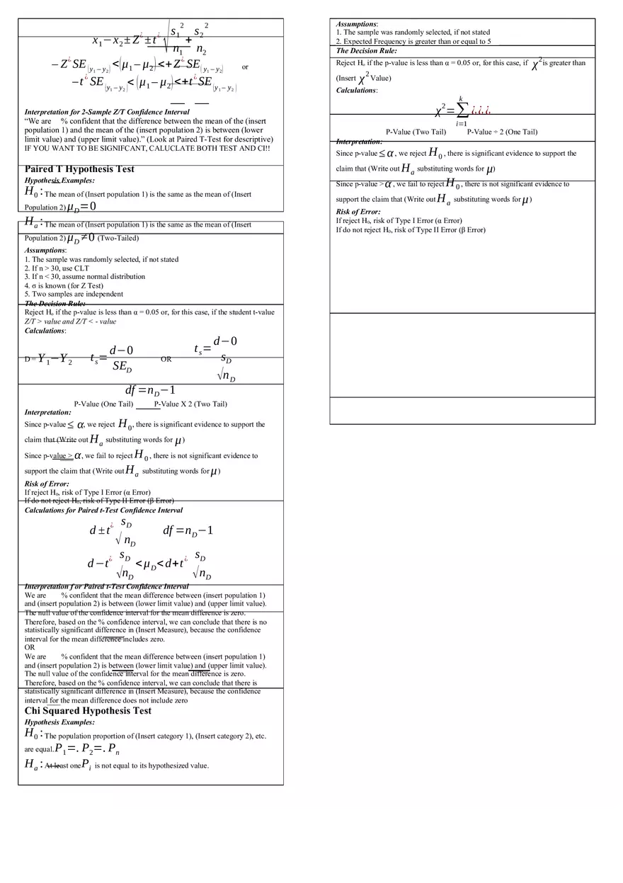 Biostats Final Answers - Page 3