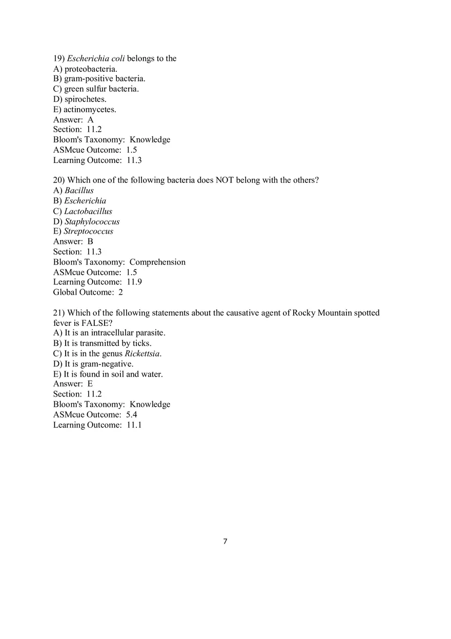 Chapter 11 The Prokaryotes Domains Bacteria and Archaea Multiple Choice - Page 12