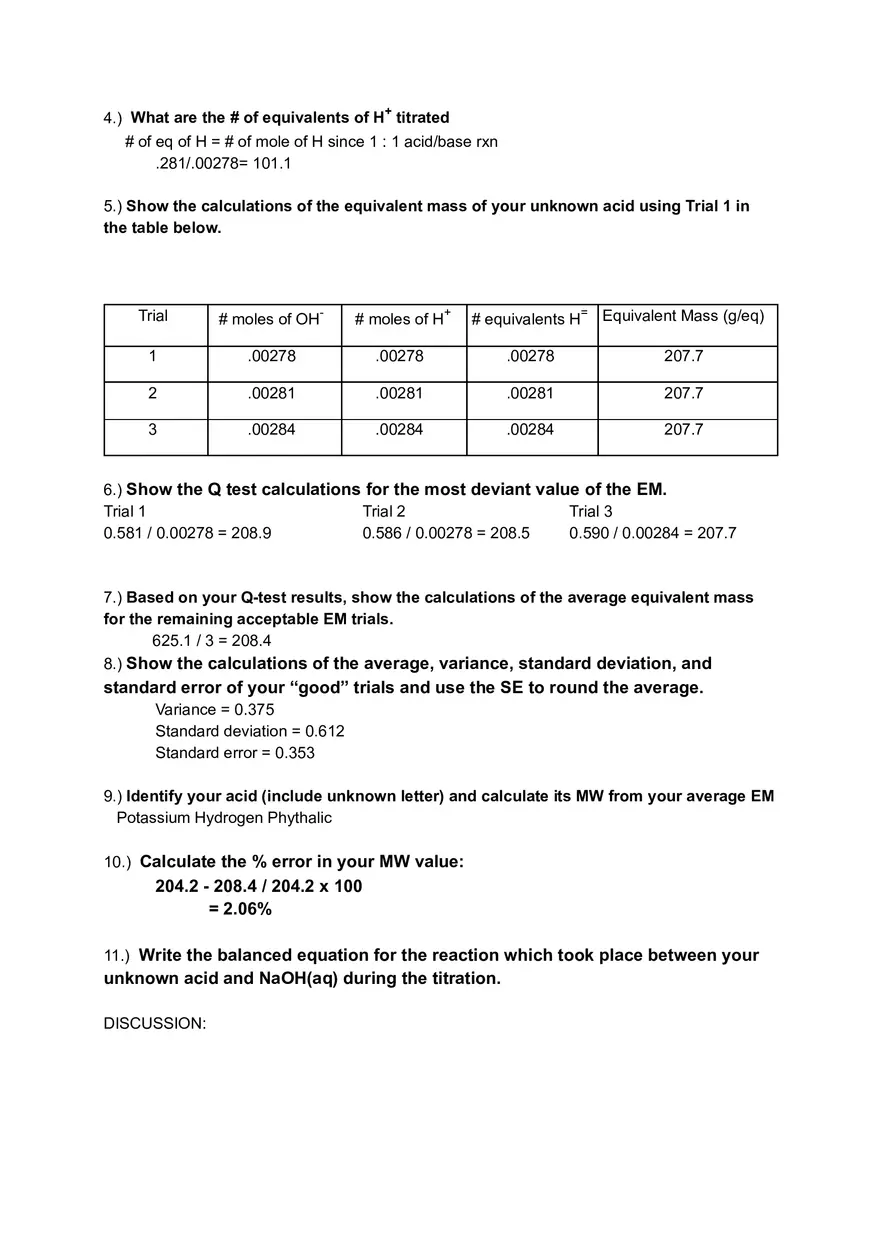 The Rate of a Chemical Reaction Using an Iodine Clock Reaction - Page 5