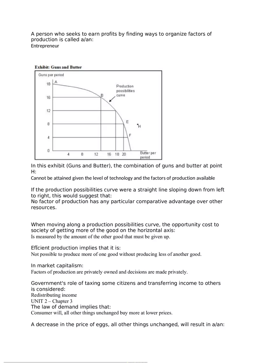 Unit 1 Introduction to Economics Answers - Page 2