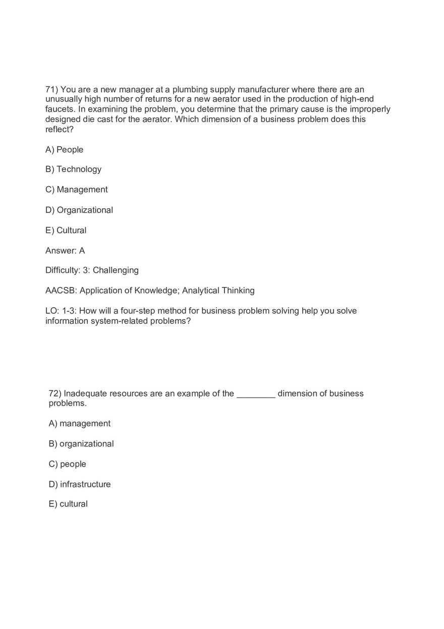 Chapter 1 Business Information Systems in Your Career Part 4 - Page 1