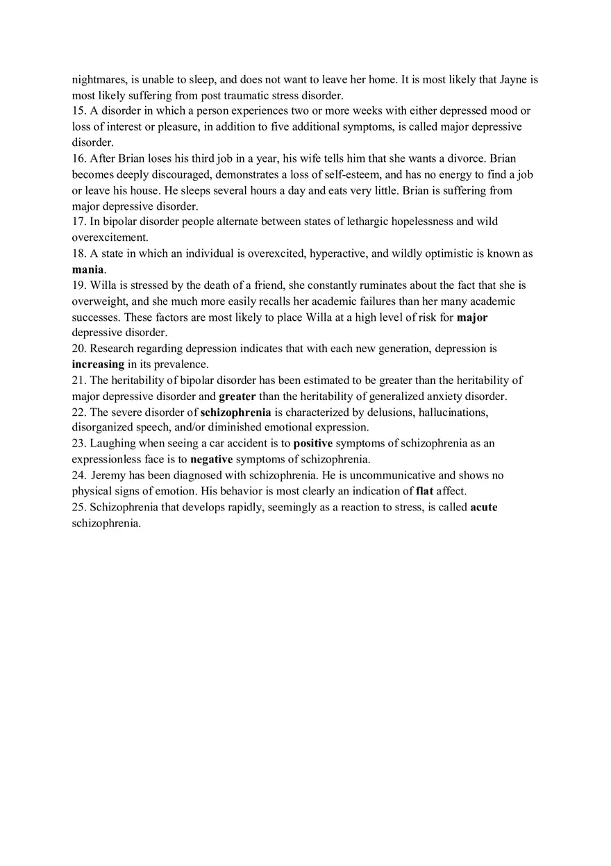 Psychology Final Exam Study Guide - Page 14