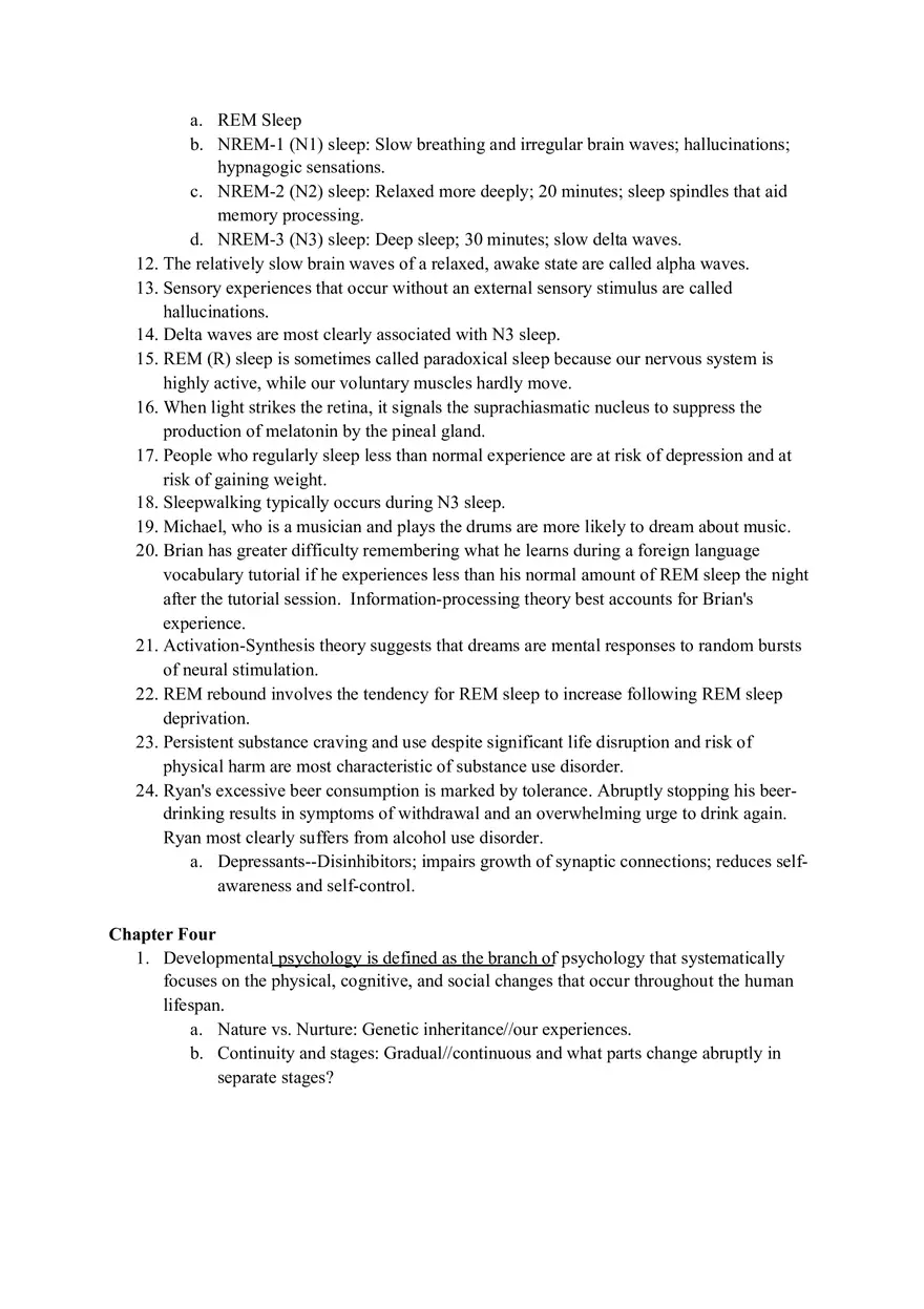 Psychology Final Exam Study Guide - Page 16
