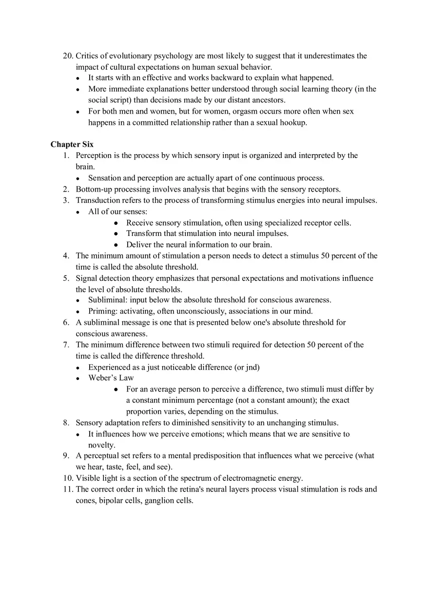 Psychology Final Exam Study Guide - Page 21