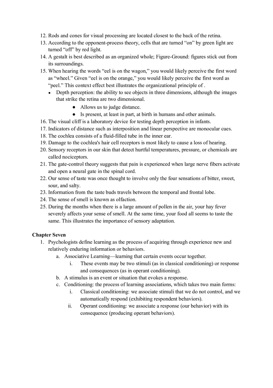 Psychology Final Exam Study Guide - Page 3