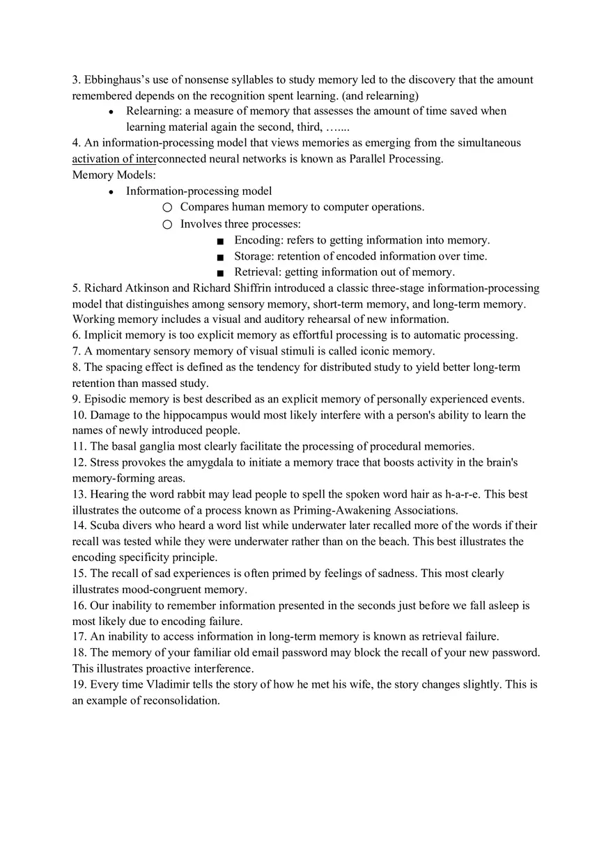 Psychology Final Exam Study Guide - Page 6