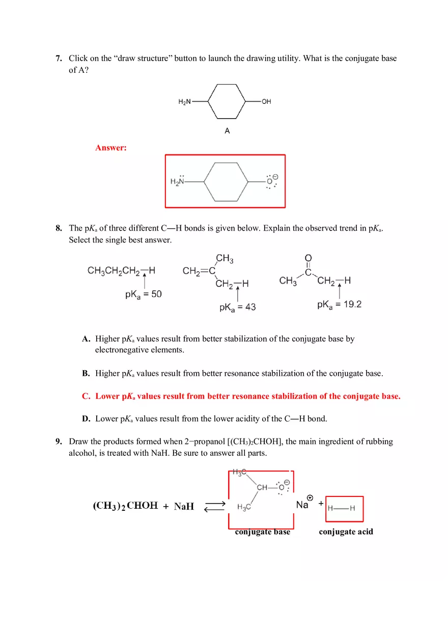 Chapter 2 Acids and Bases Review Questions Connect Homework Assignment - Page 3