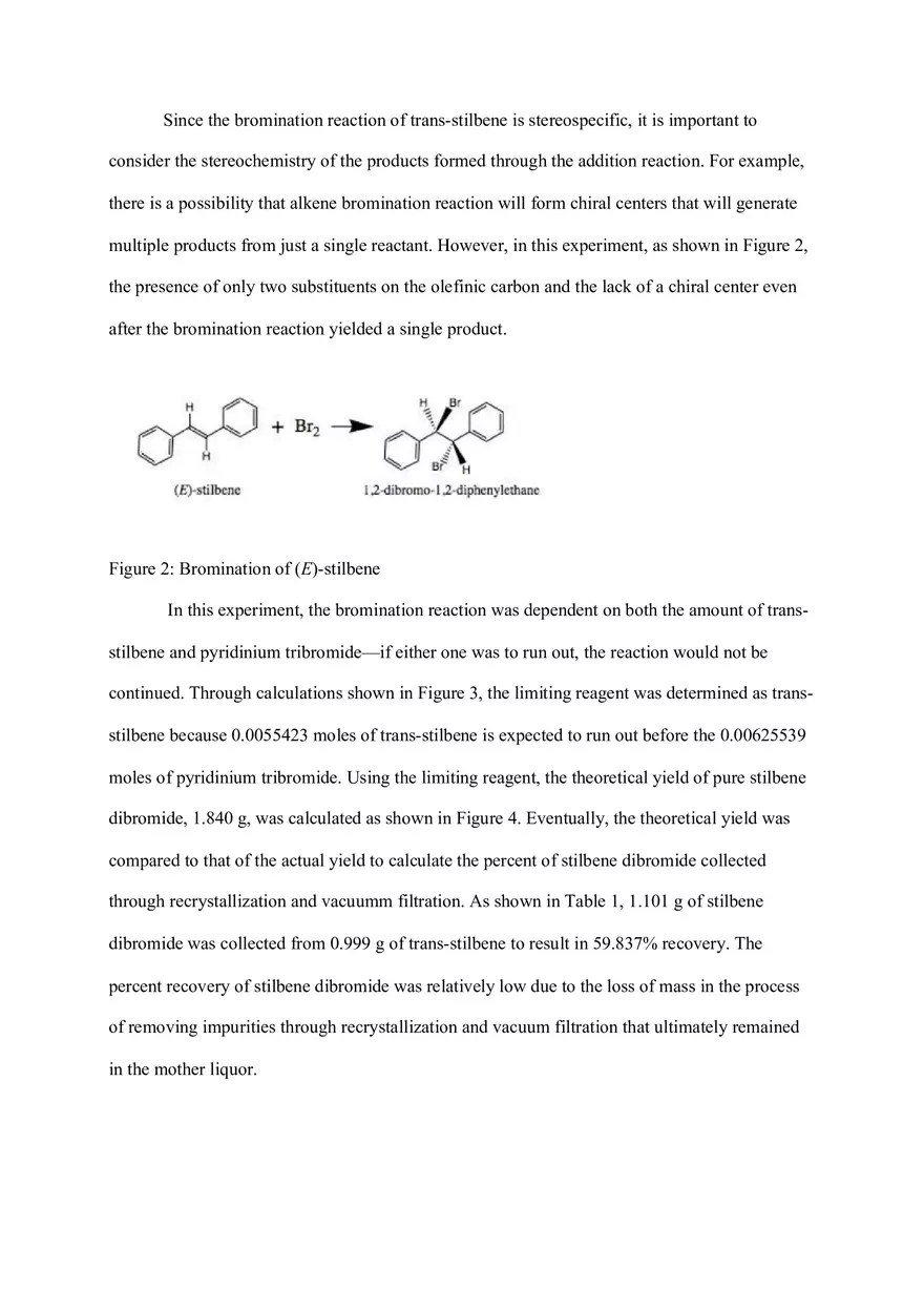 Bromination of (E)-Stilbene with Pyridinium Tribromide and Recrystallization of Stilbene Dibromide - Page 2