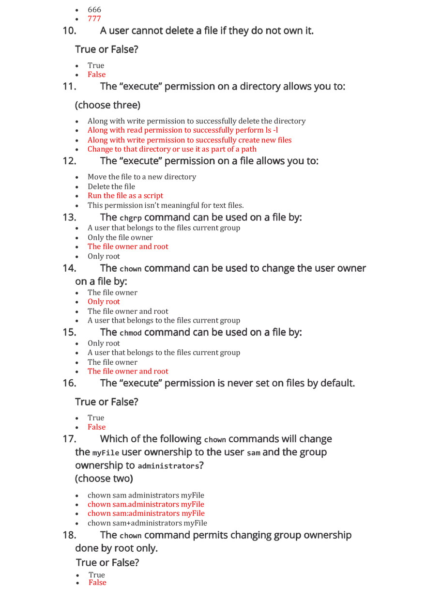 Linux Essentials 2.0 Chapter 17 Exam Answers - Page 2